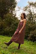 Bandeau Coton BIO - Pois Marron