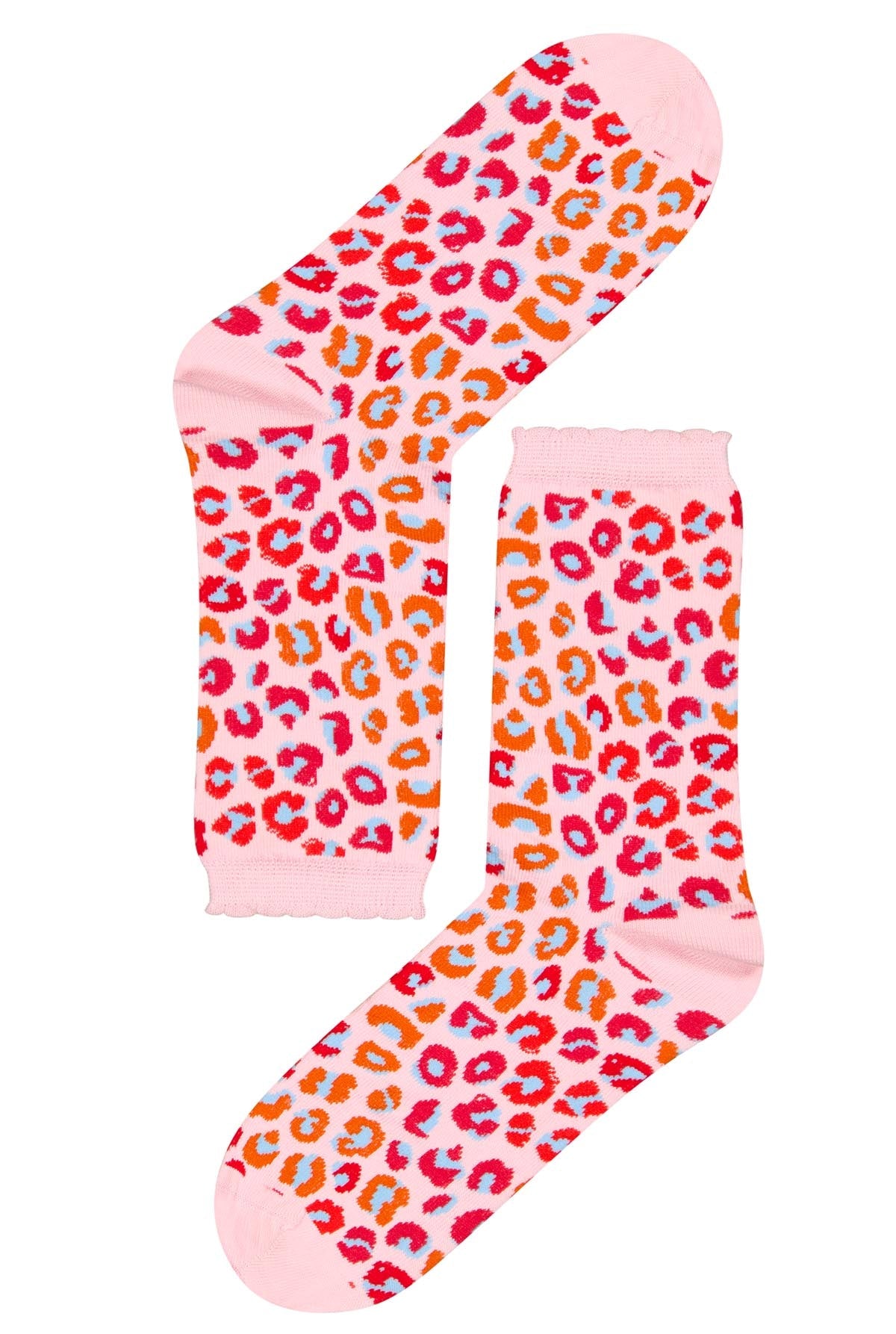 Chaussettes coton BIO - Léopardo Rose