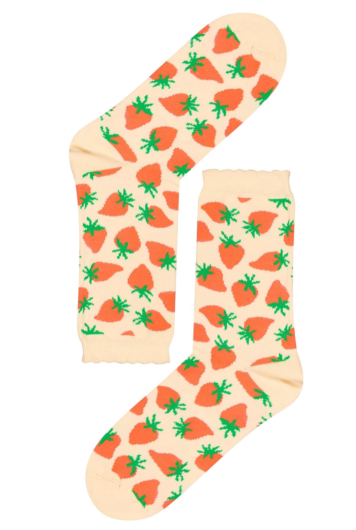Chaussettes coton BIO - Strawberry