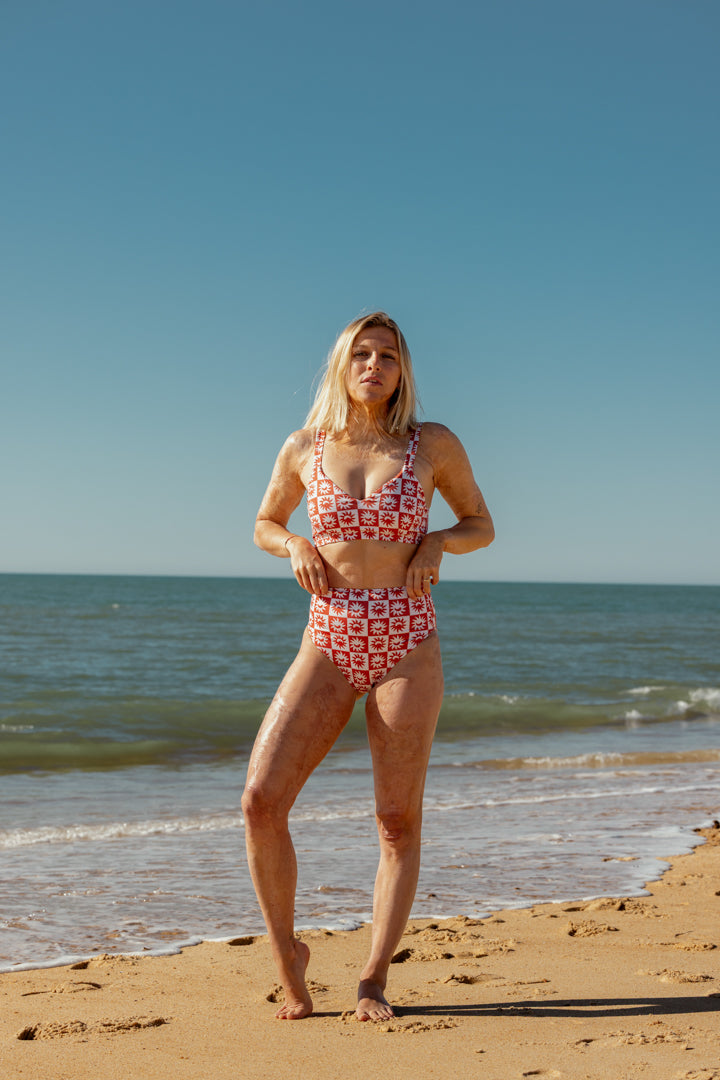 Maillot 2 pièces - Damier Soleil