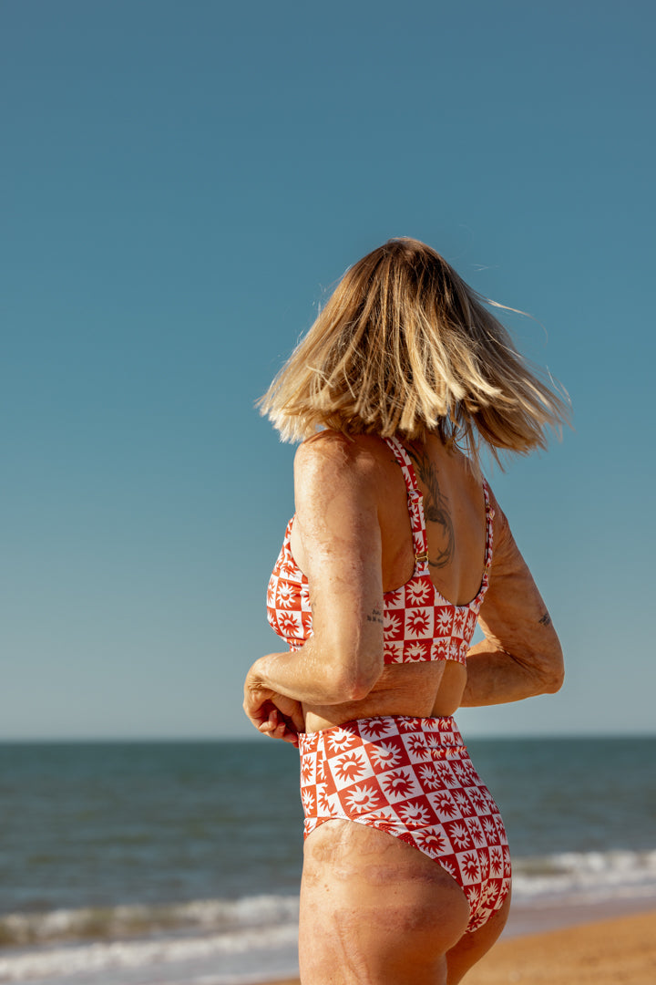 Maillot 2 pièces - Damier Soleil