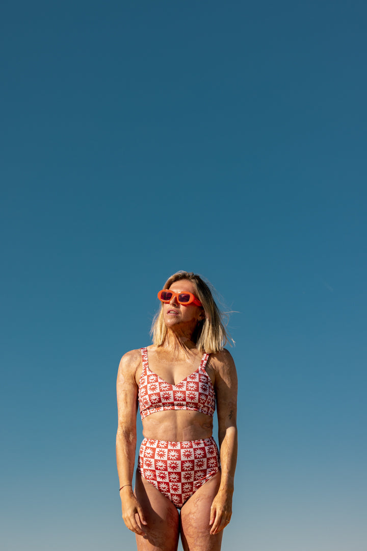 Maillot 2 pièces - Damier Soleil
