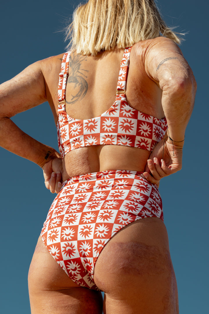 Maillot 2 pièces - Damier Soleil