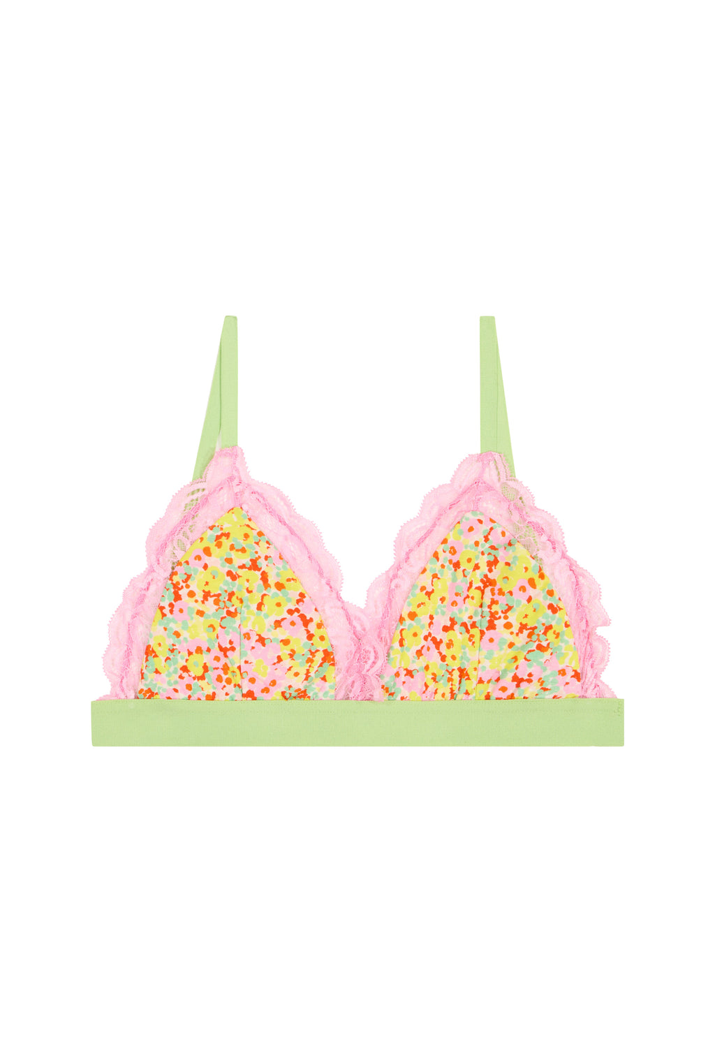 Brassière Bi-matière - Confettis Campagne