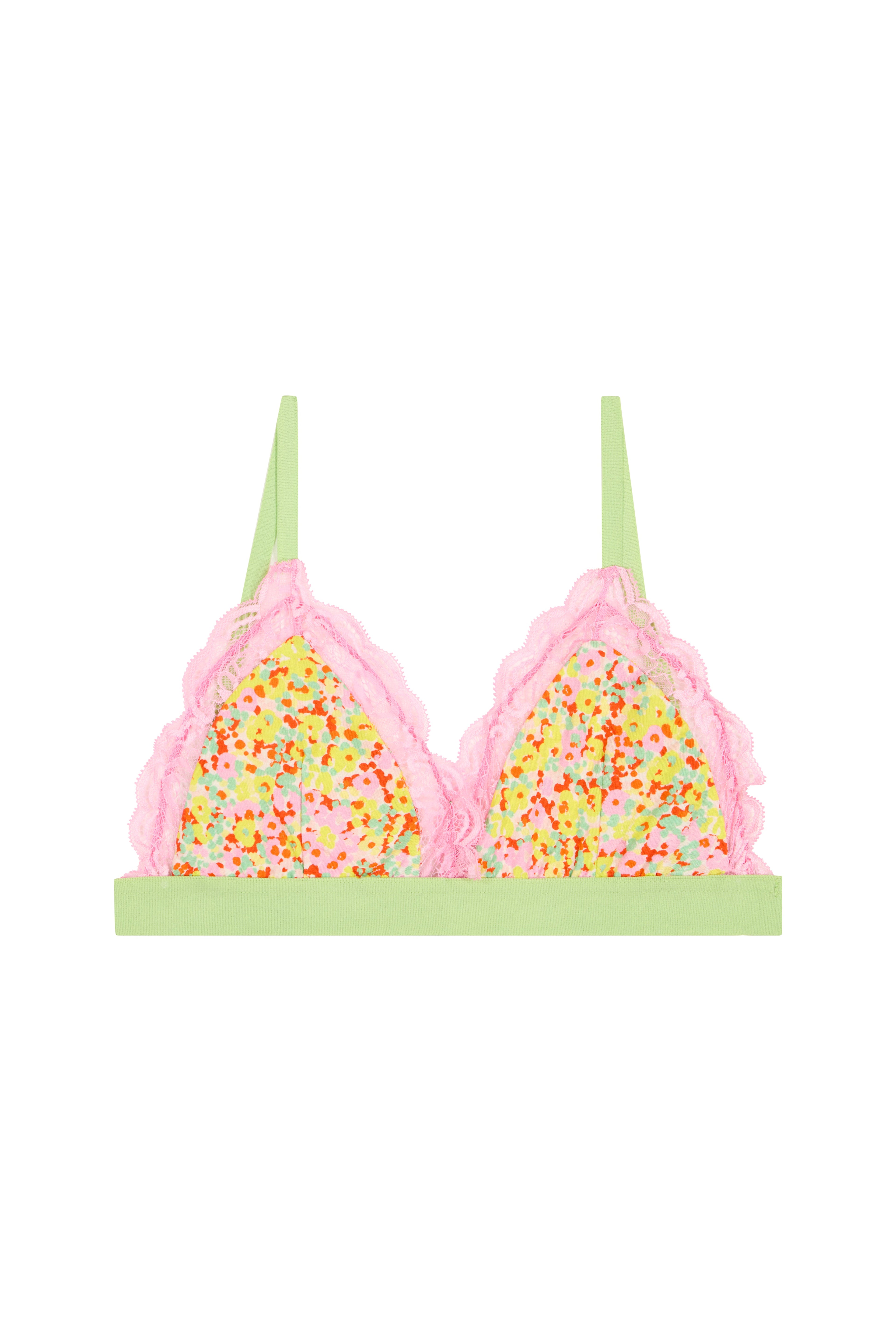 Brassière Bi-matière - Confettis Campagne