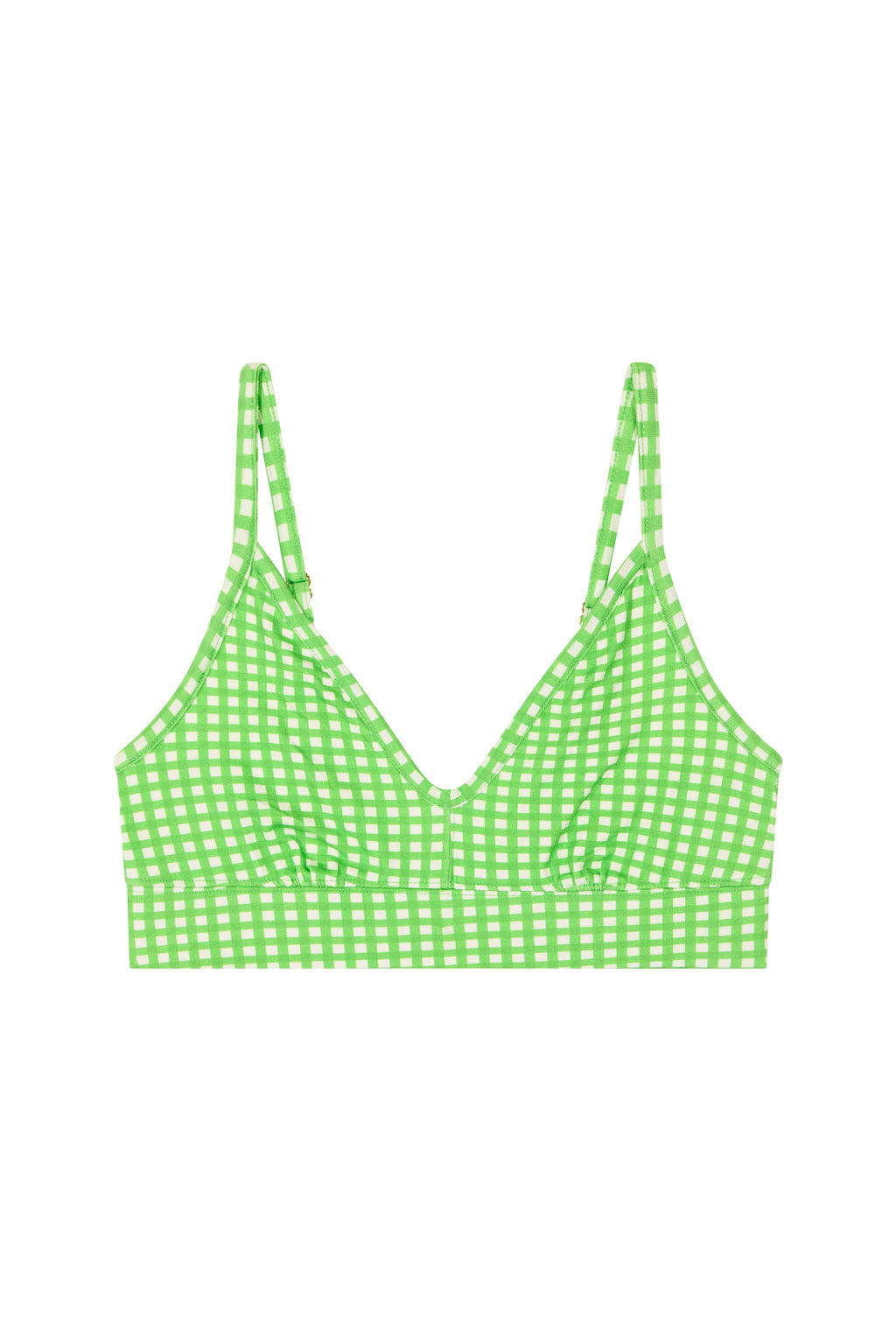 Brassière Coton BIO - Vichy Vert