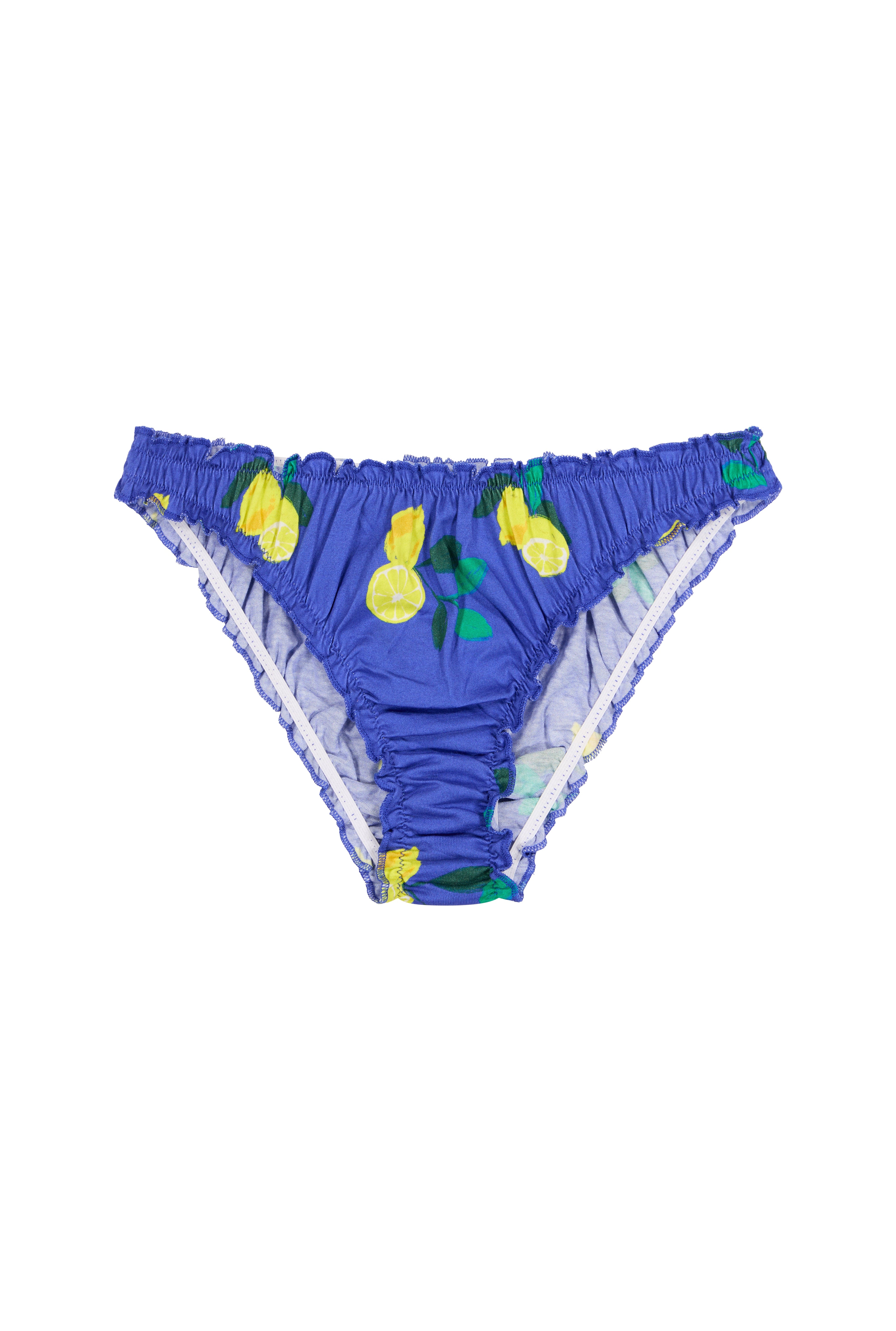 Bloomer Coton BIO - Citrons Bleu Roi