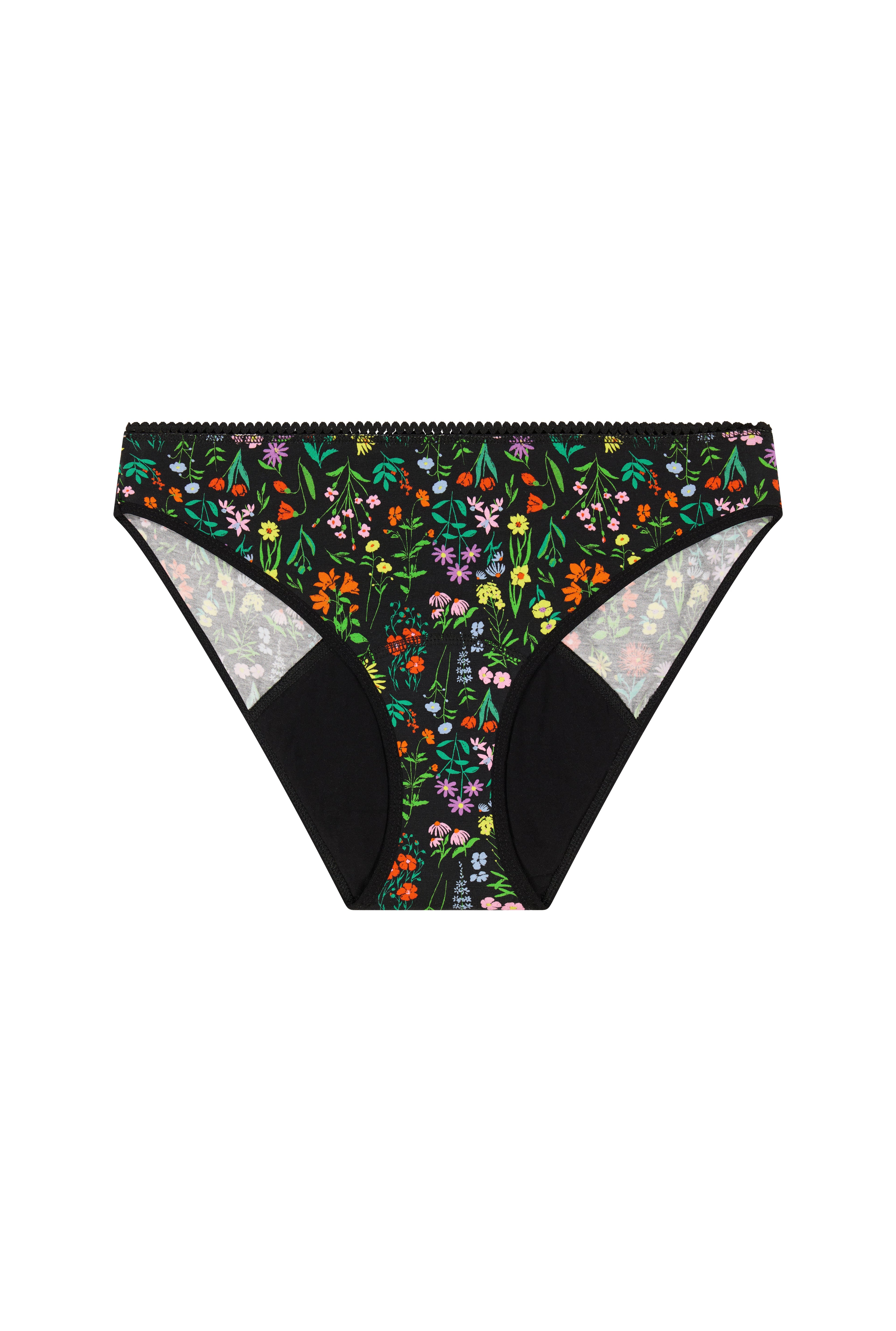 Culotte menstruelle GOTS - Flux abondant | Pampa Noir