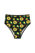 Culotte Taille Haute Coton BIO - Mix Provençal Noir