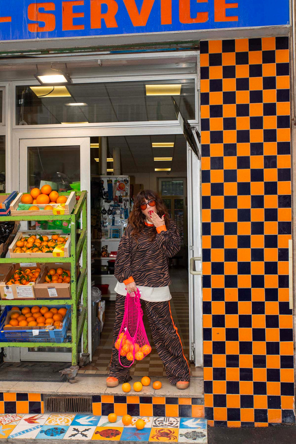 Sweat & Jogging Elsa x WAJ - Orange Tiger