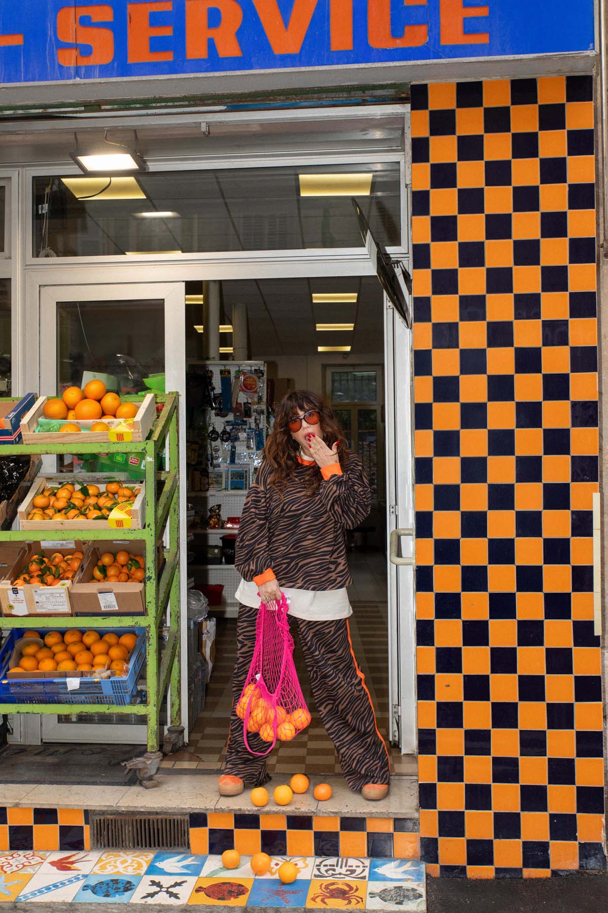 Sweat & Jogging Elsa x WAJ - Orange Tiger