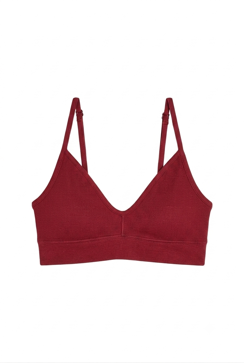 Brassière Coton BIO - Cerise