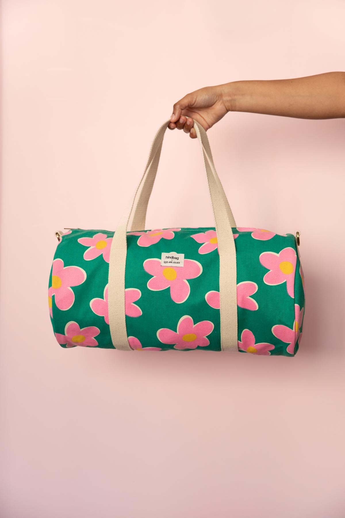 Sac polochon Simon WAJ x Hindbag - Big Flowers