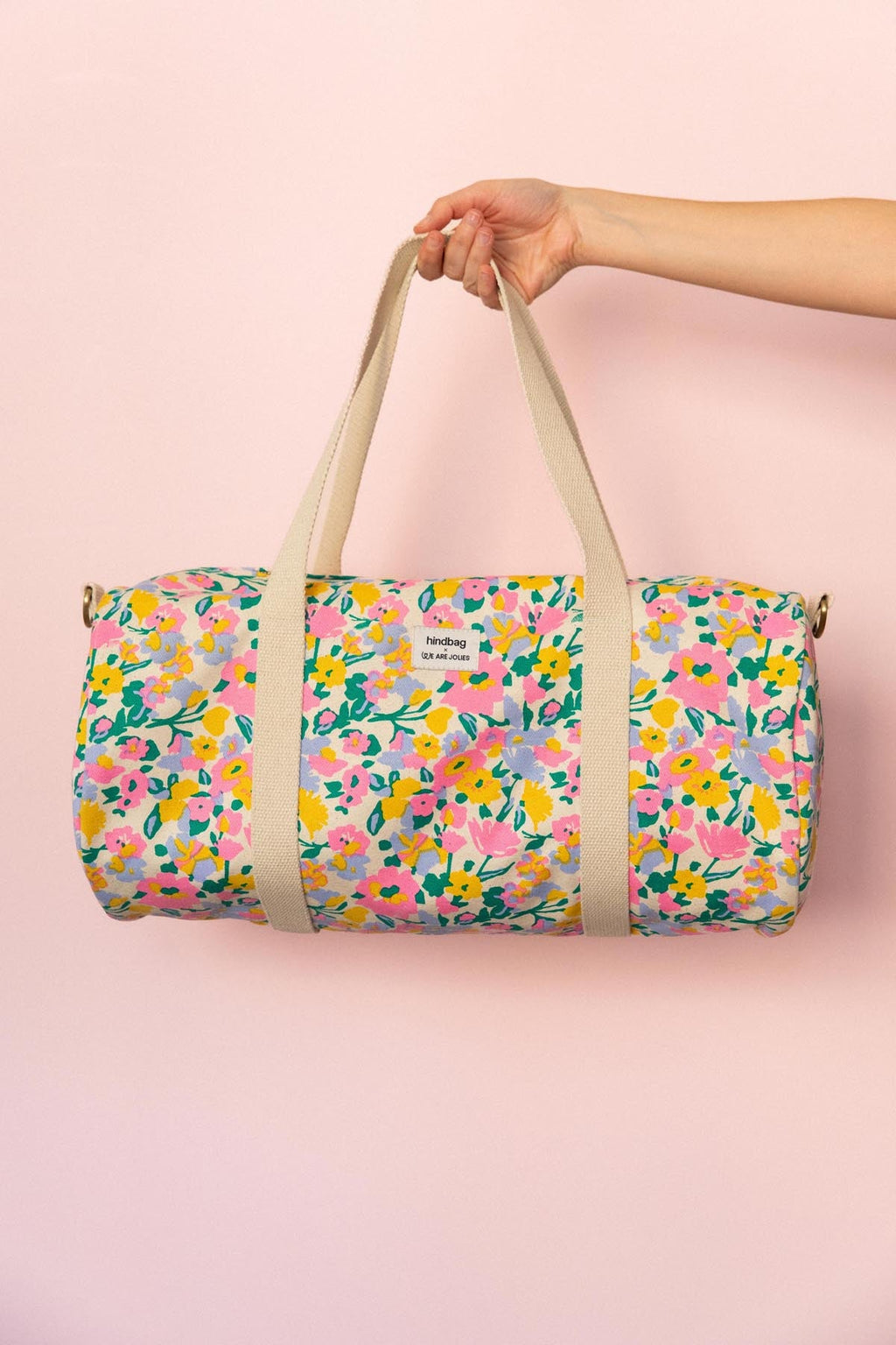 Sac polochon Simon WAJ x Hindbag - Pastel Bloom