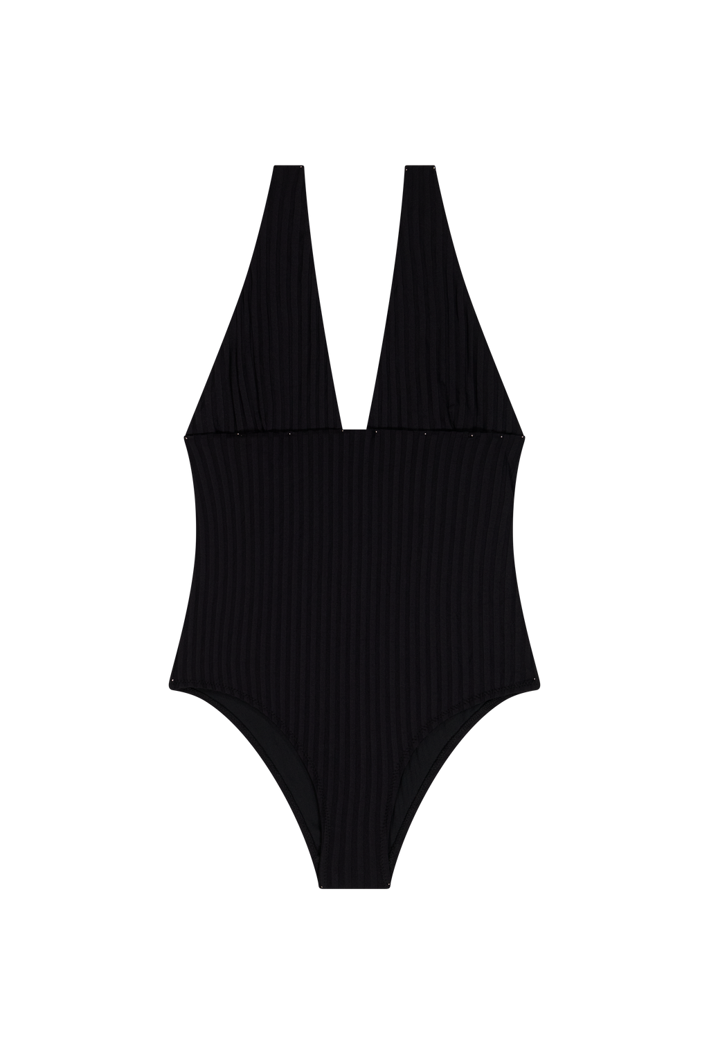 Maillot 1 Pièce Décolleté - Noir