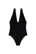 Maillot 1 Pièce Décolleté - Noir