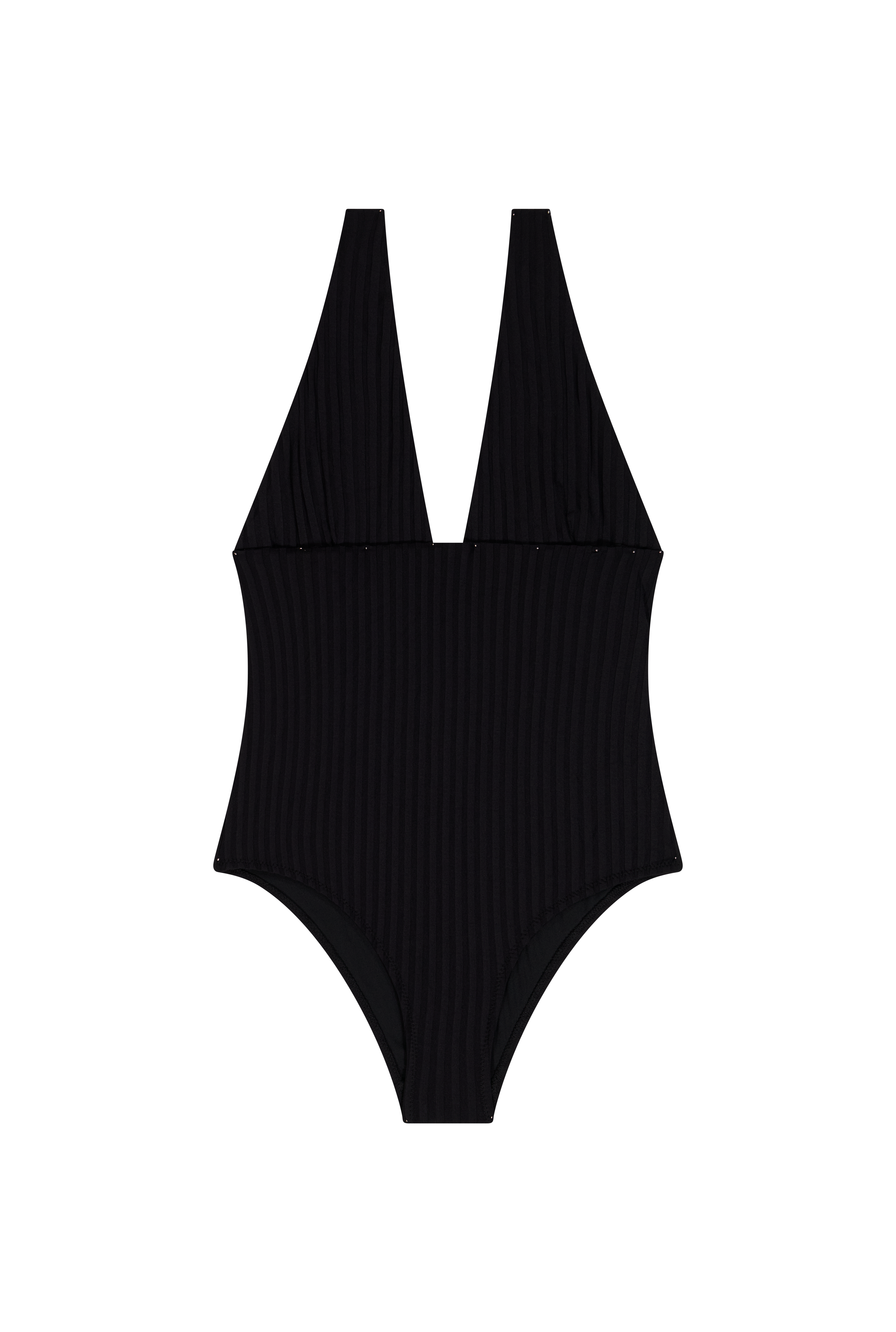 Maillot 1 Pièce Décolleté - Noir
