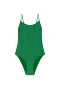 Maillot 1 Pièce Classique - Paillettes Vert