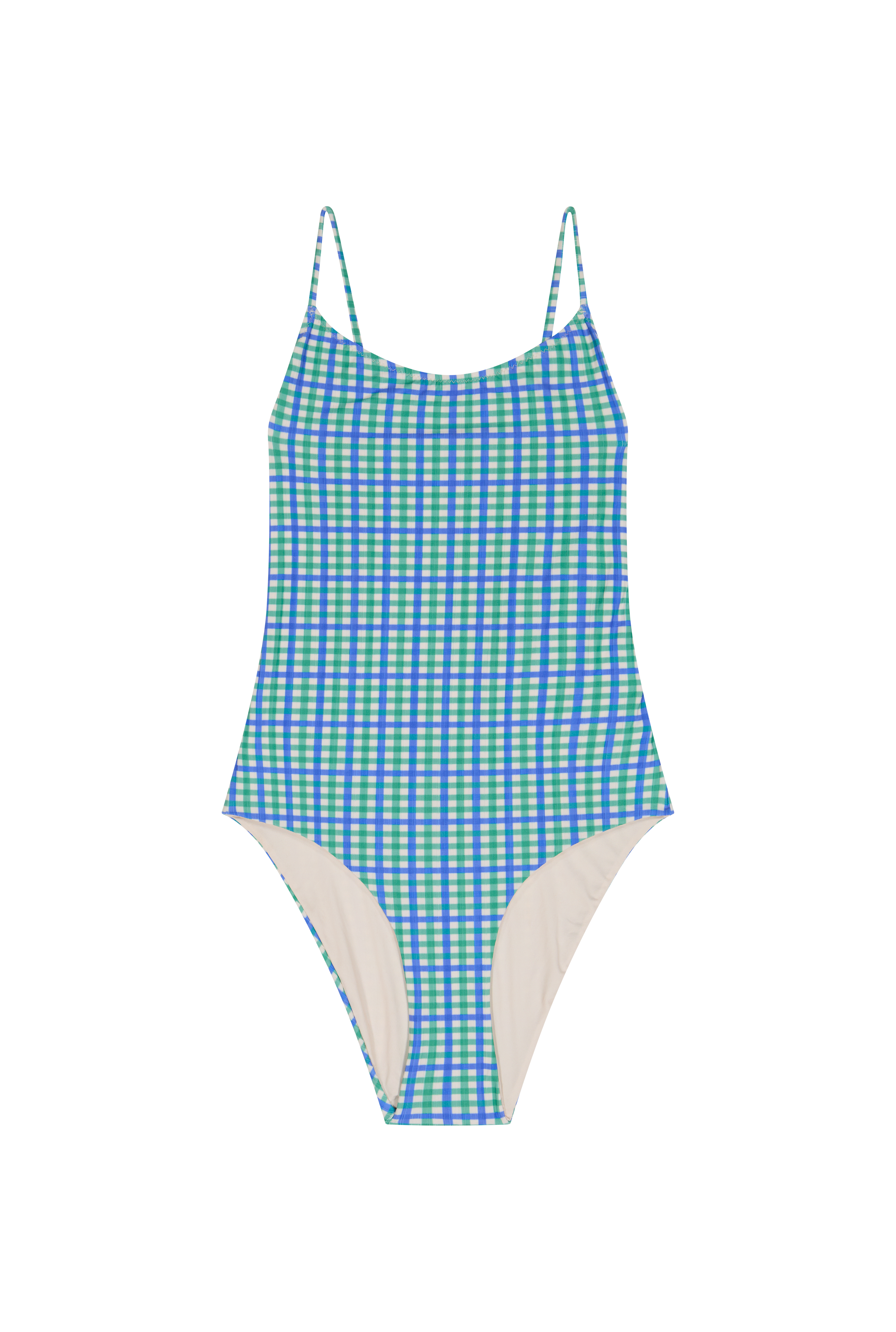 Maillot 1 Pièce Classique - Vichy Bicolore