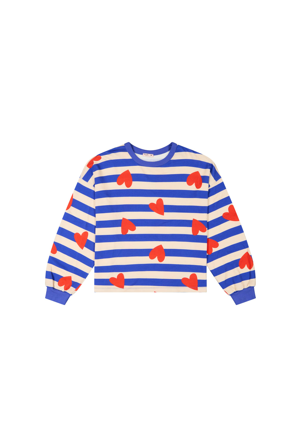 Sweat 100% Coton BIO - Marinière Coeurs
