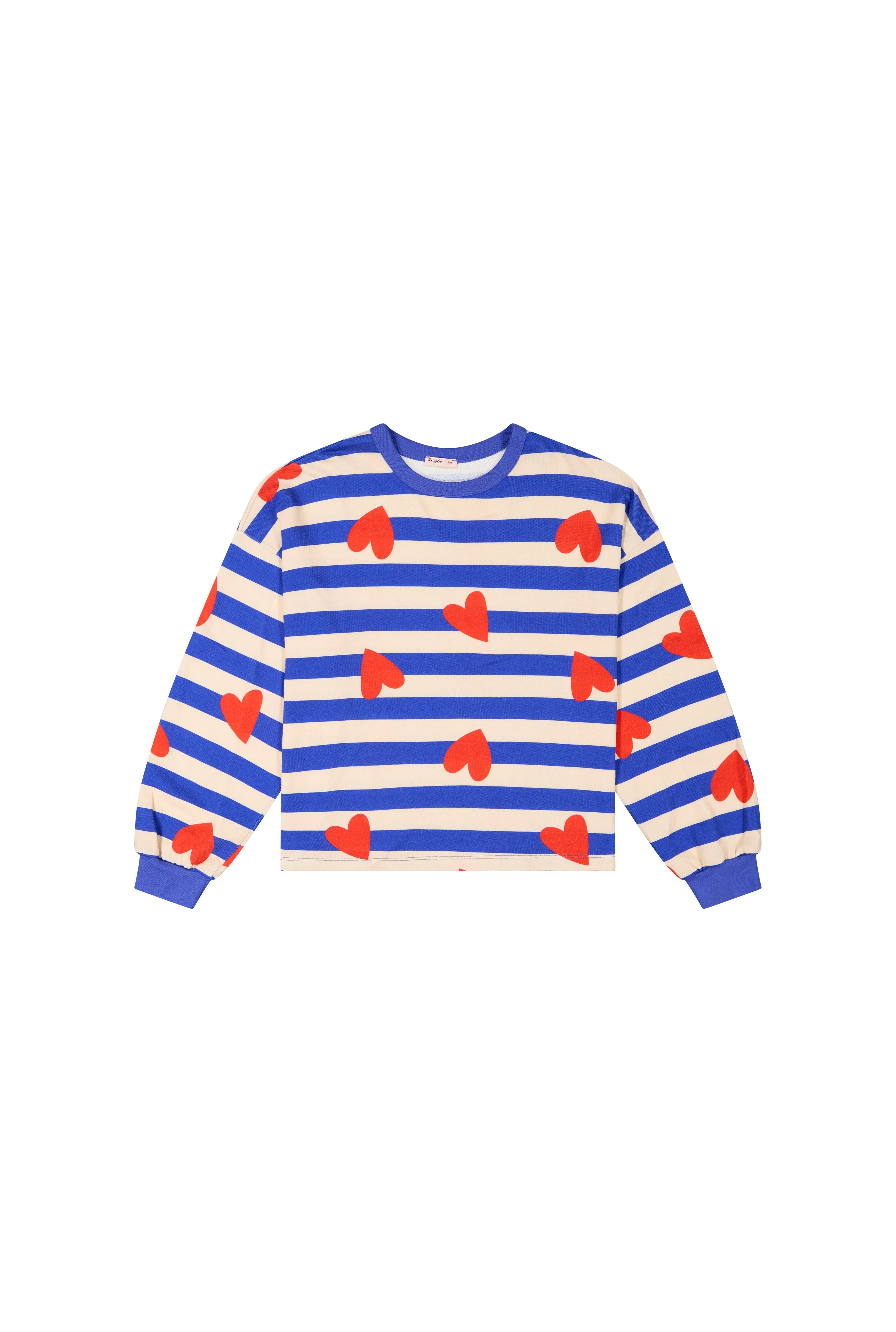 Sweat 100% Coton BIO - Marinière Coeurs