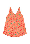 Combishort Viscose - Vichy Cerises Rouge