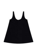 Robe Courte Éponge Coton BIO - Noir