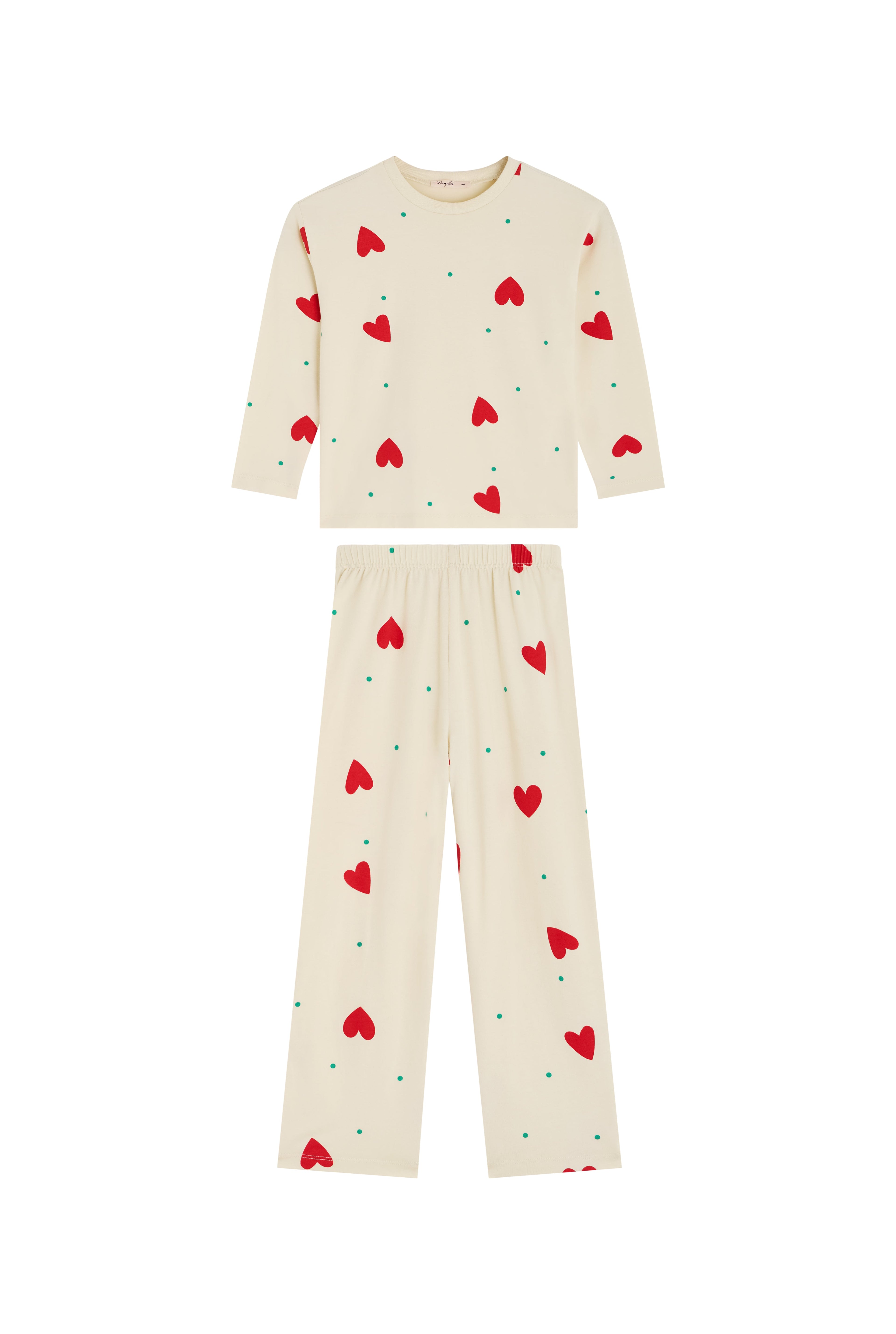 Pyjama manches longues enfant - Petit Coeur