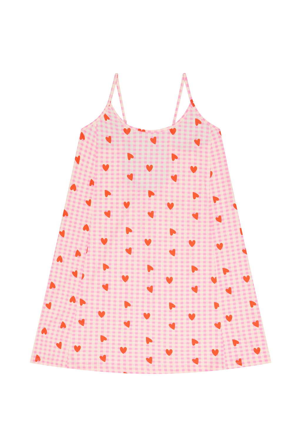 Nuisette Coton BIO - Vichy Coeurs Rose