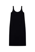Robe Longue Éponge Coton BIO - Noir