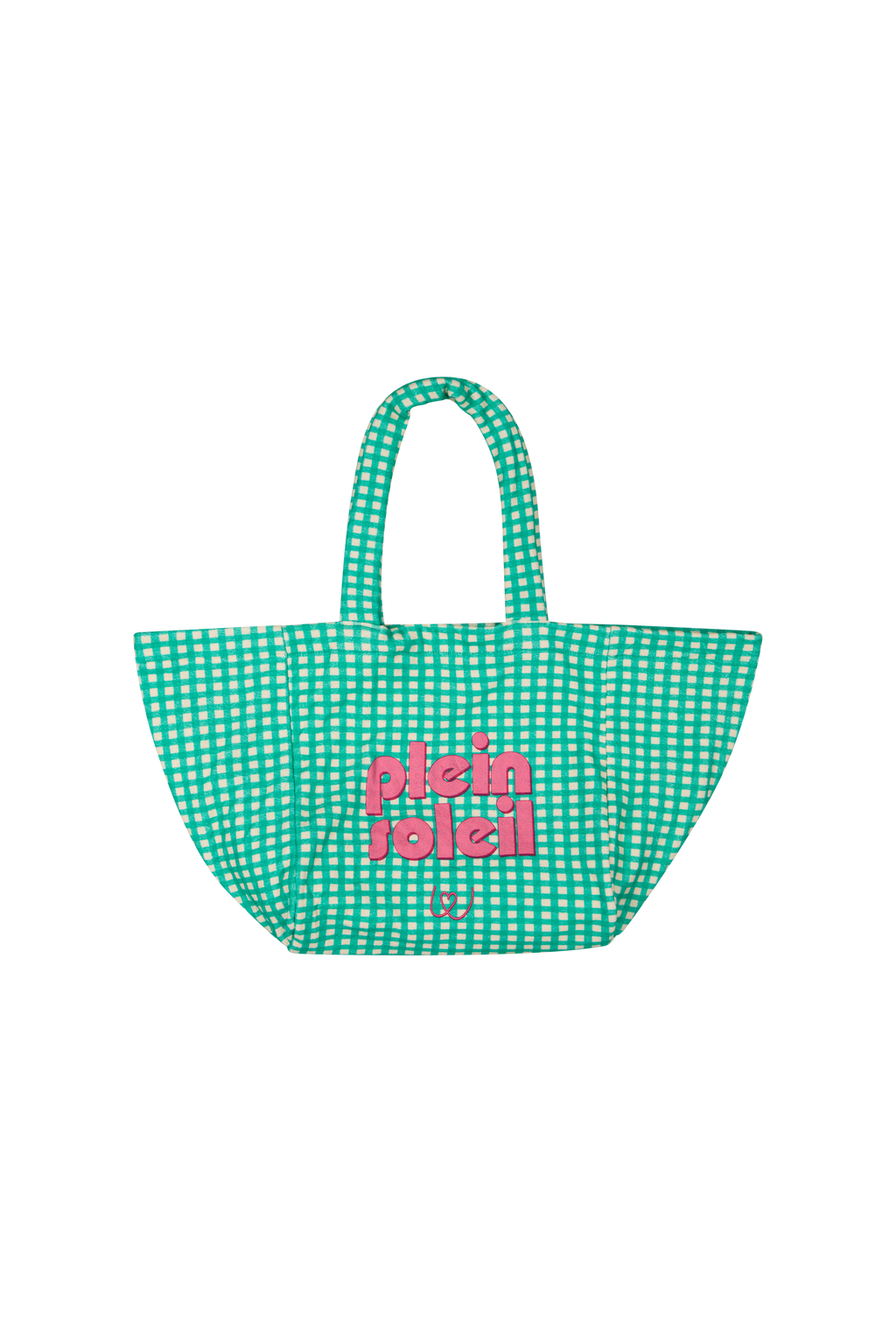 Grand Sac Éponge - Vichy Vert