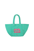Grand Sac Éponge - Vichy Vert