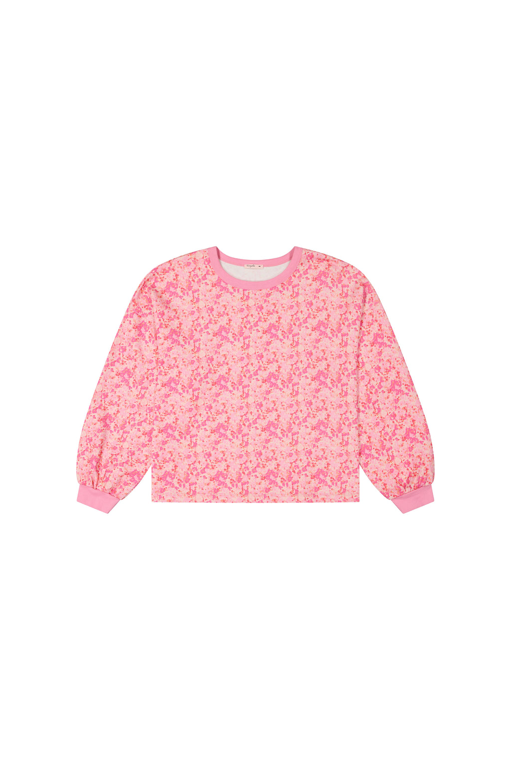 Sweat 100% Coton BIO - Confettis Rose