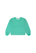 Sweat 100% Coton BIO - Vichy Coeurs Vert