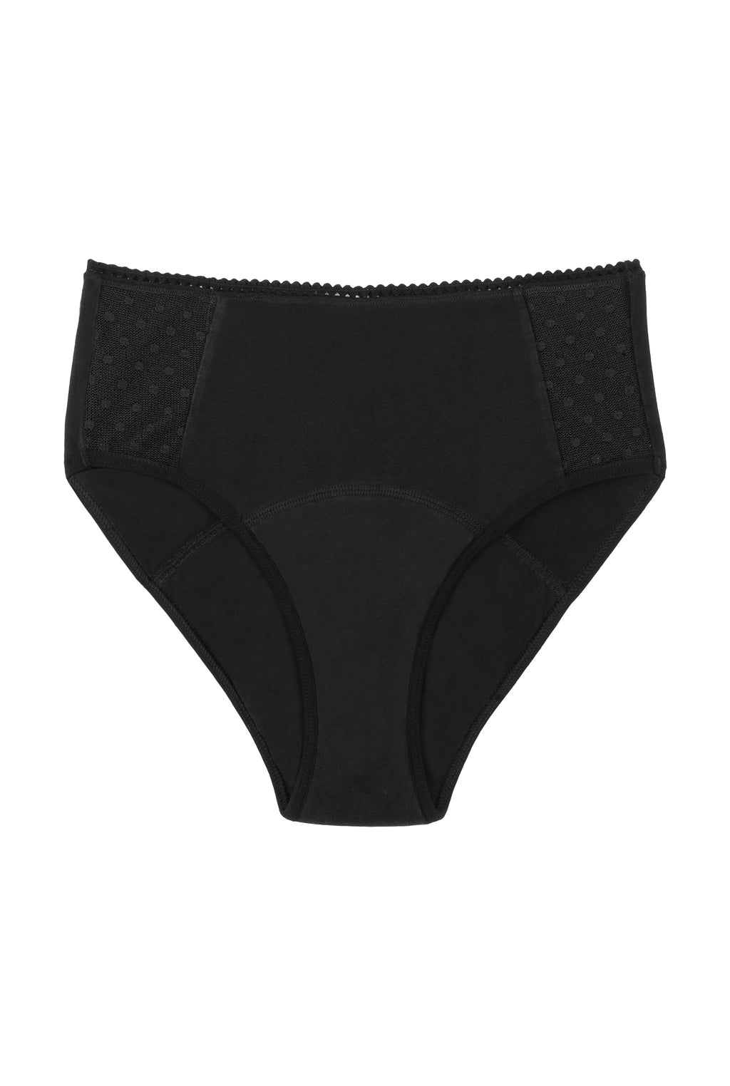 Culotte menstruelle Taille Haute GOTS - Flux abondant | Tulle