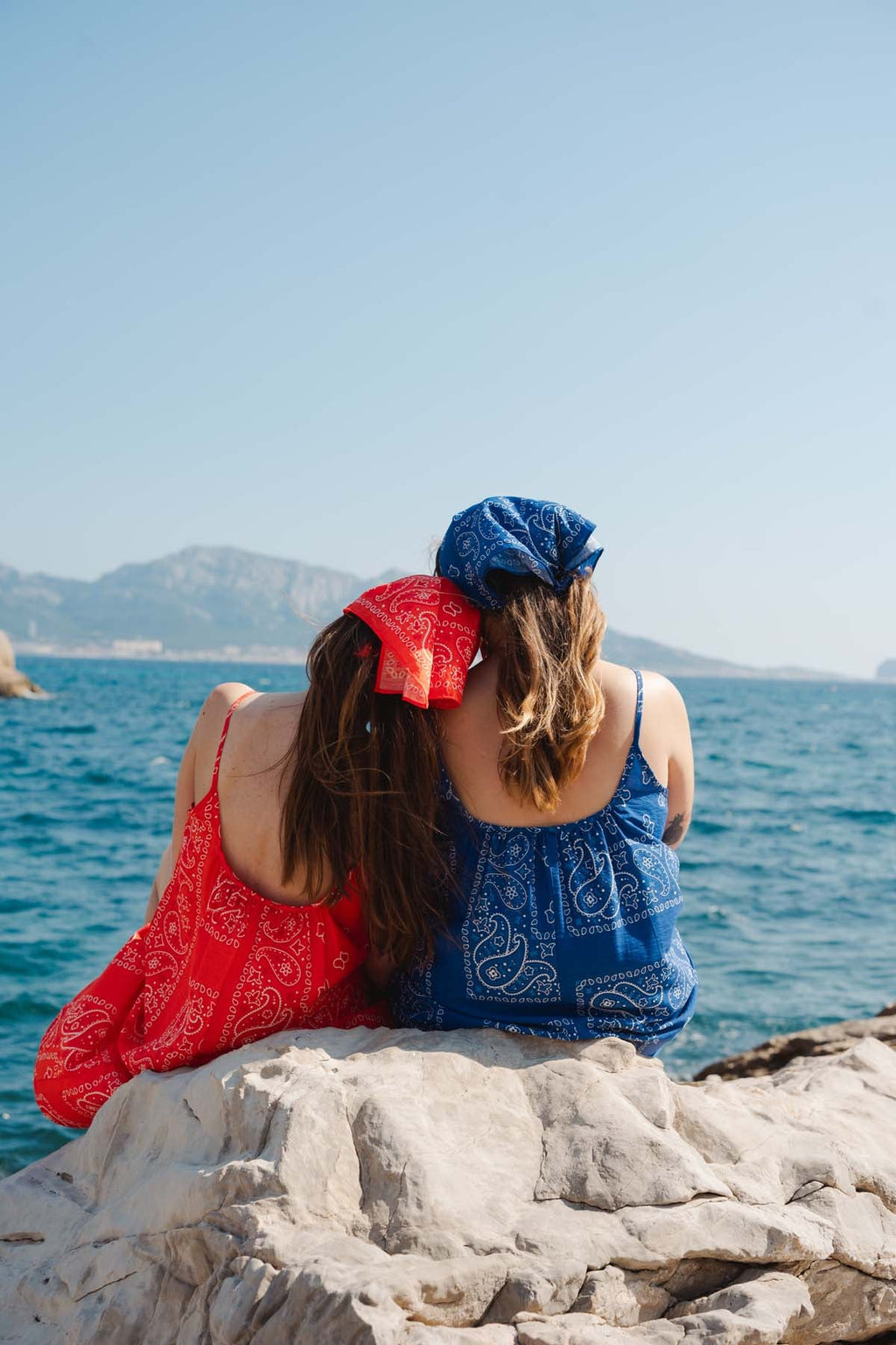 Robe Longue Viscose - Bandana Rouge