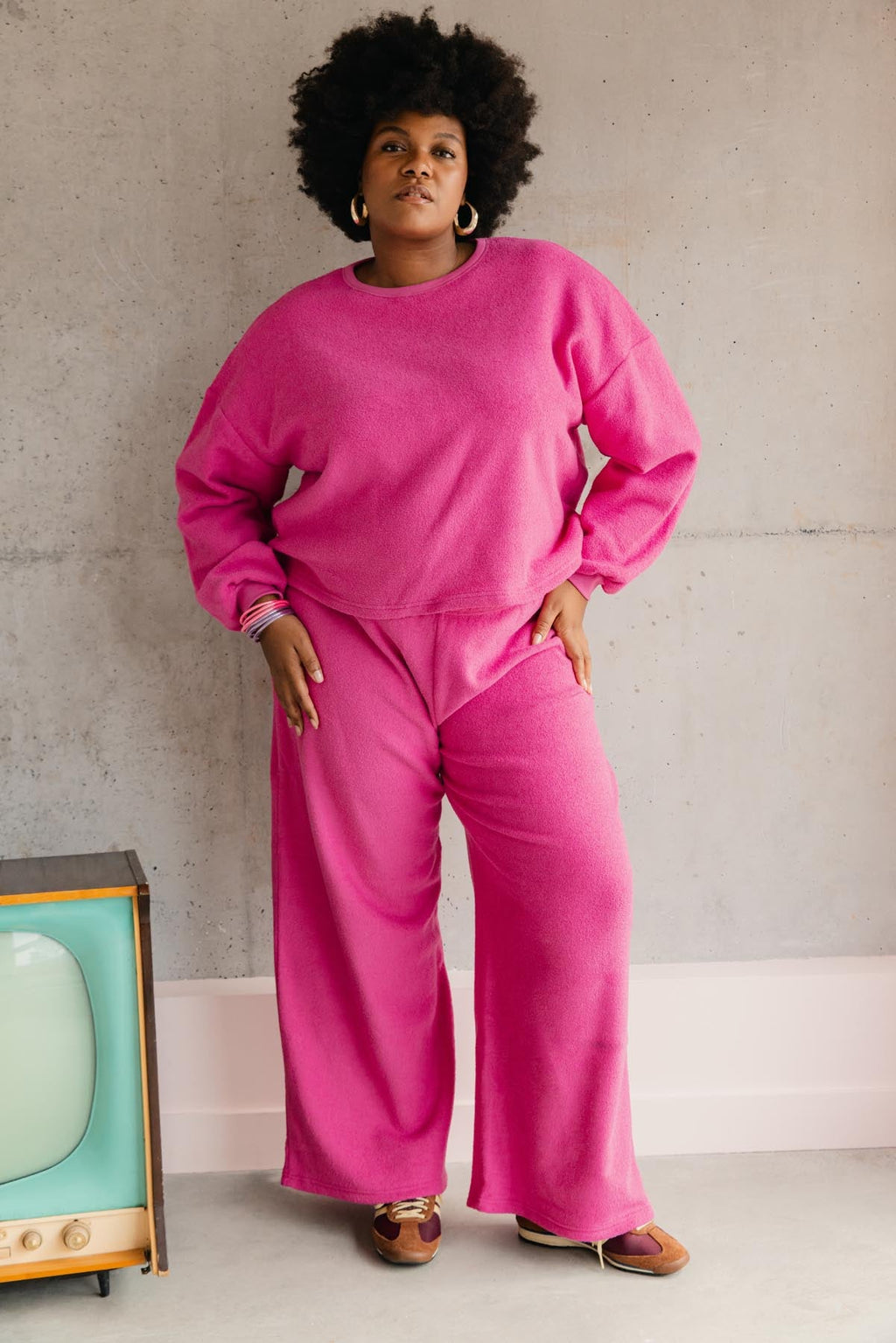 Ensemble Cocoon 100% Coton - Rose