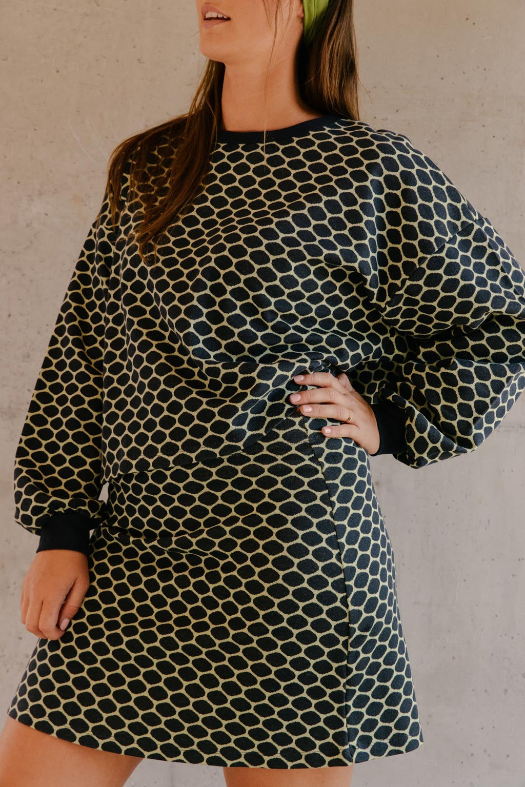 Ensemble Sweat & Jupe courte maille 100% COTON BIO - Bee