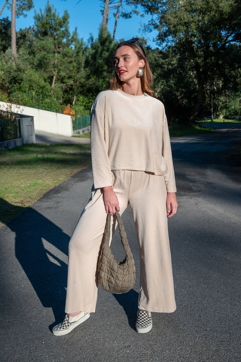 Ensemble Velours Fluide Coton BIO - Sable