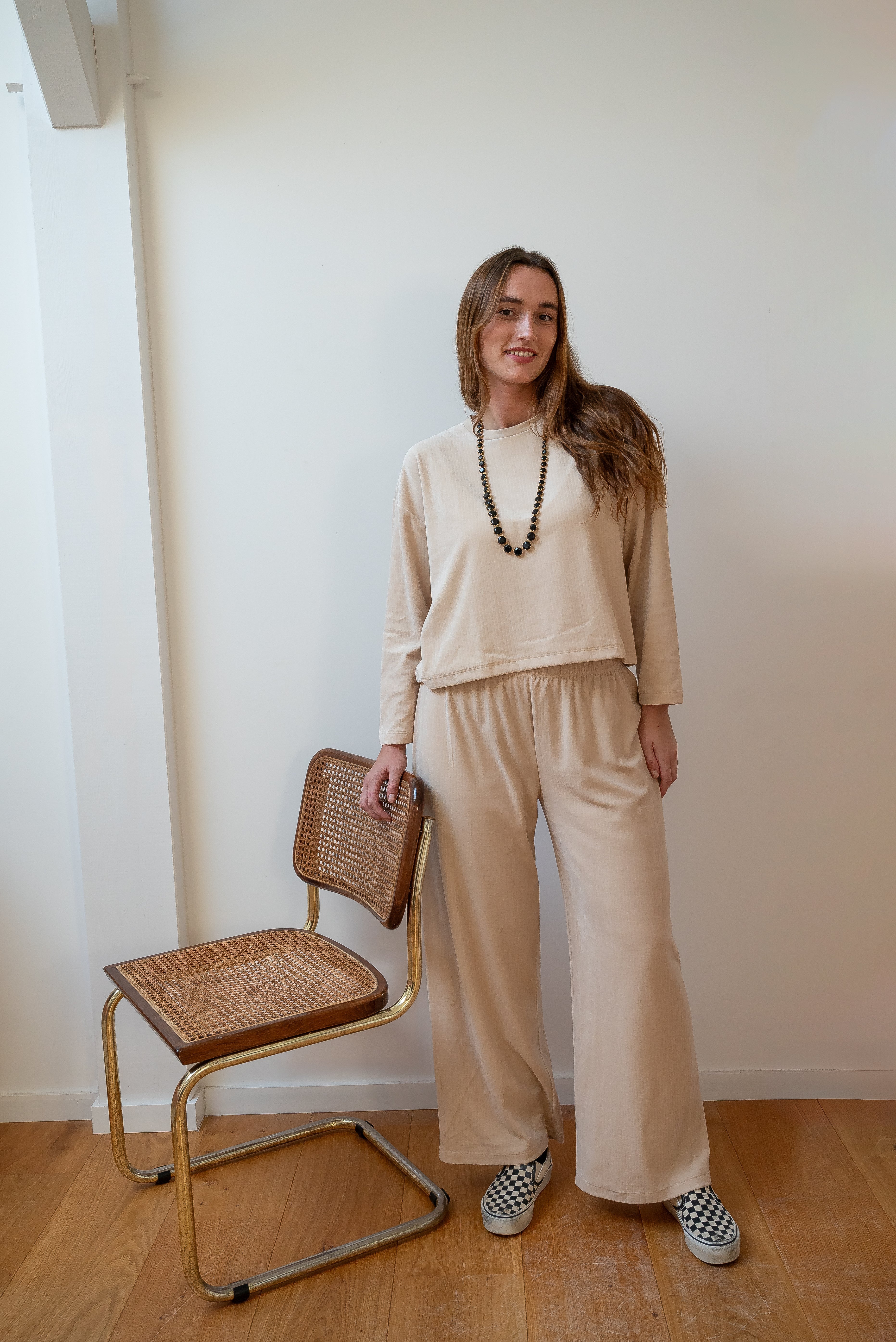 Ensemble Velours Fluide Coton BIO - Sable