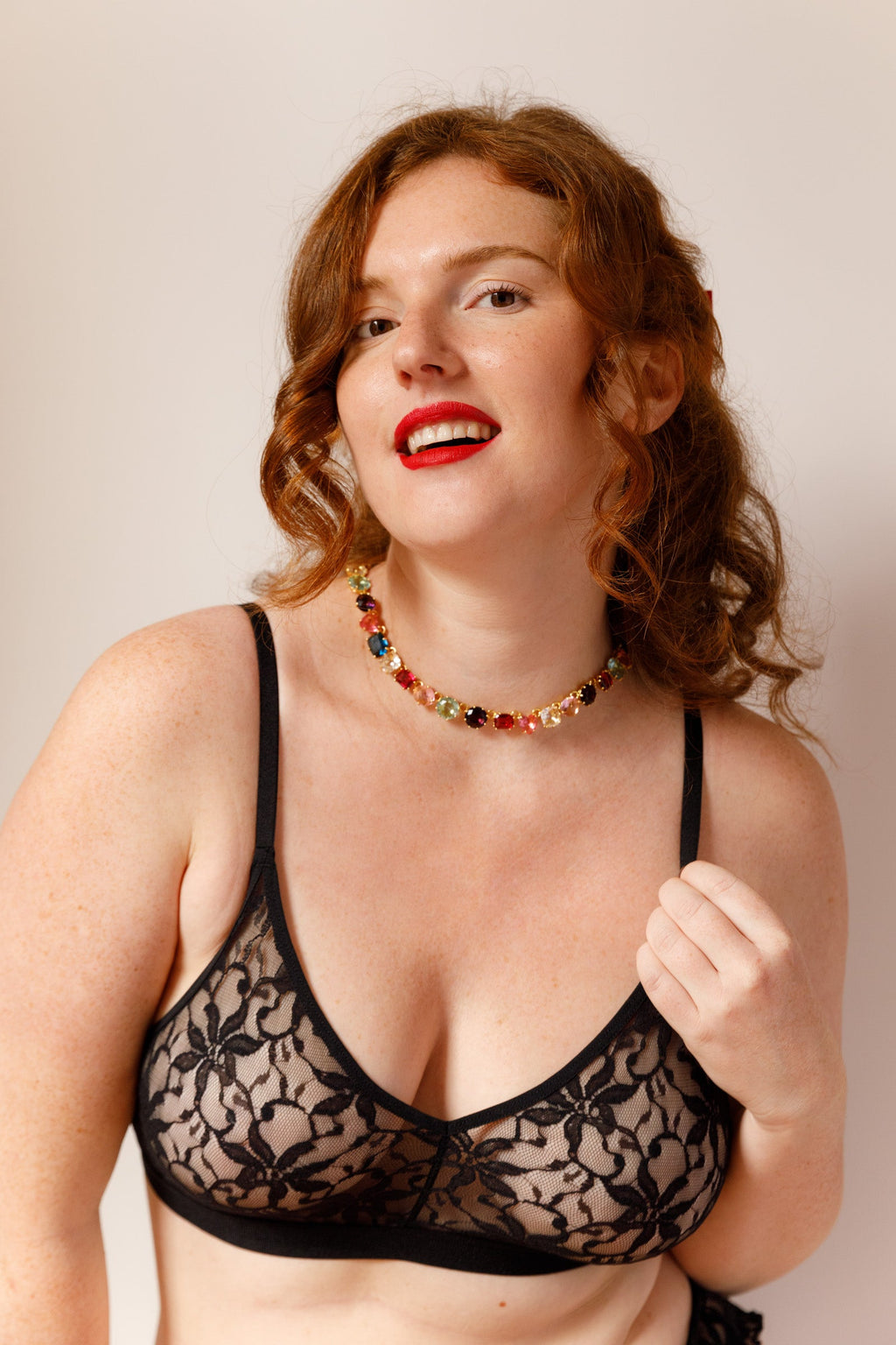 Brassière + Bloomer Dentelle Fleur - Pirate Black