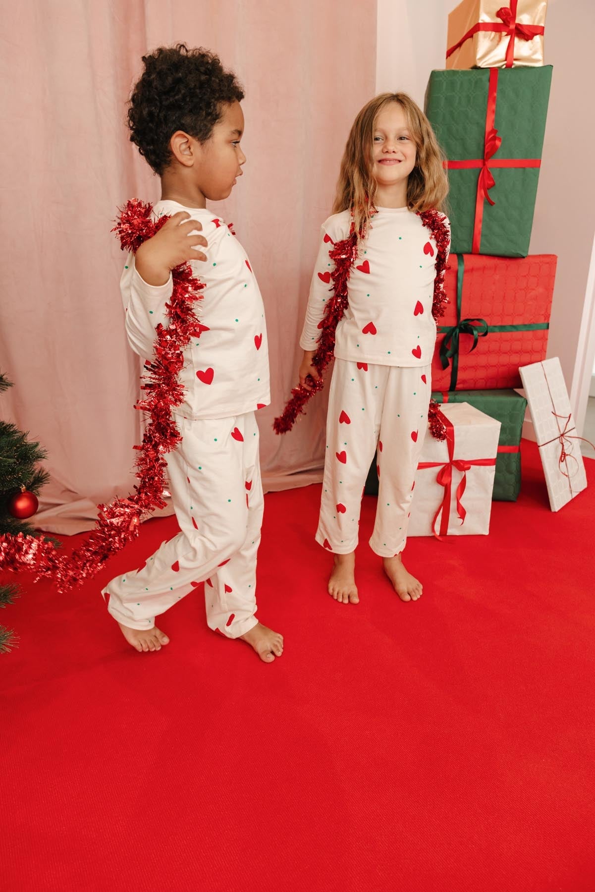 Pyjama manches longues enfant - Petit Coeur