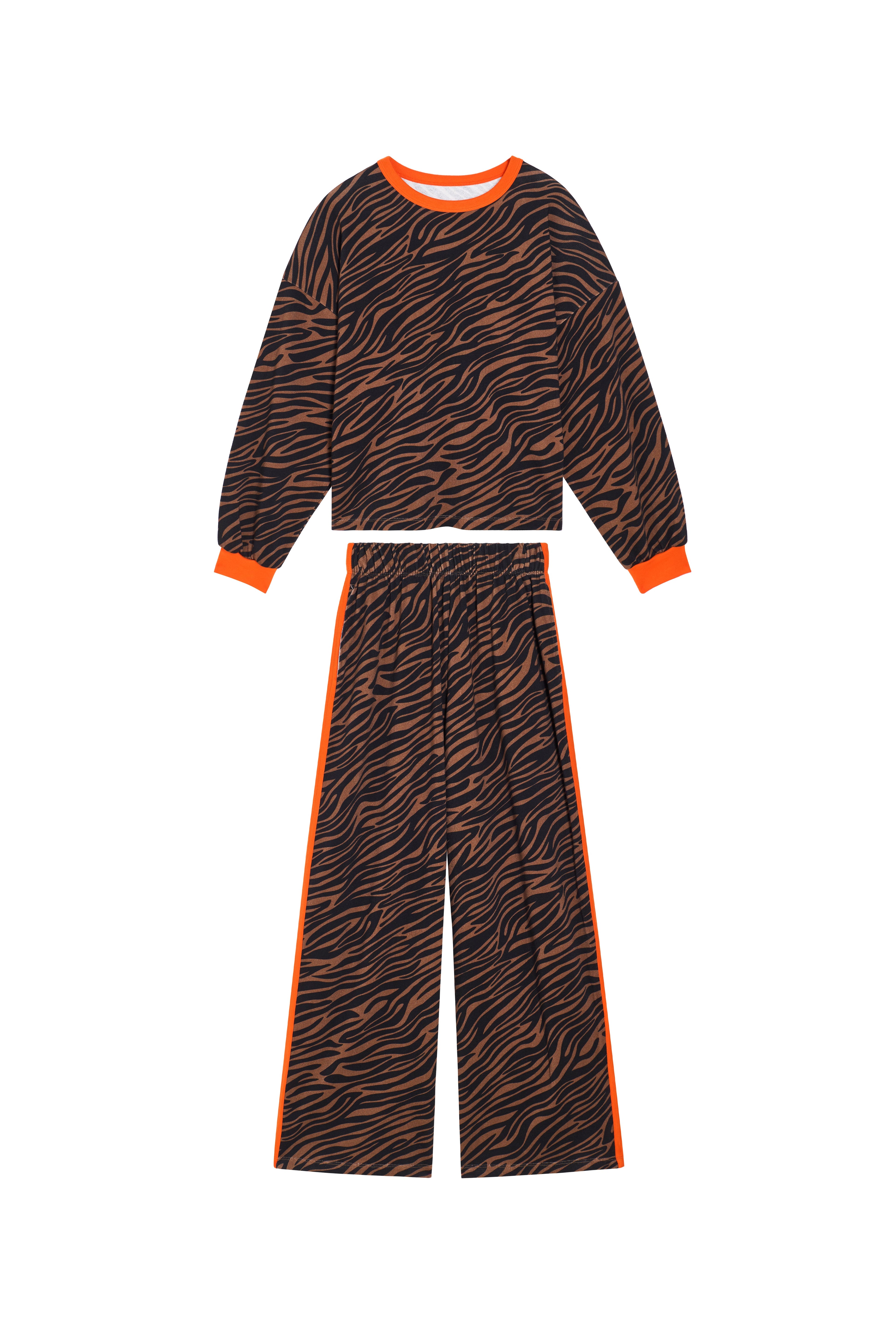 Sweat & Jogging Elsa x WAJ - Orange Tiger