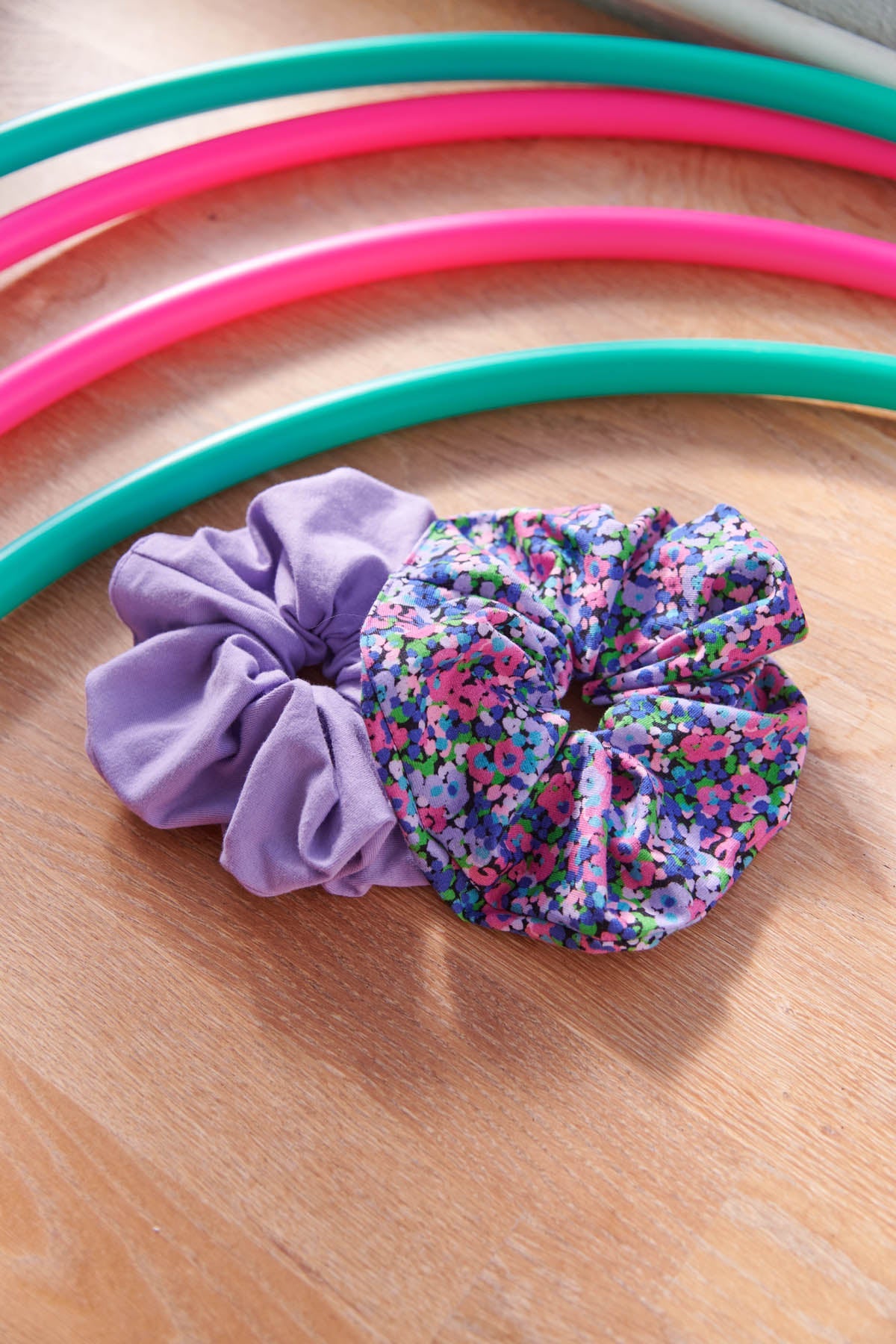 Pack 2 Chouchou oversize - Confettis | Violet