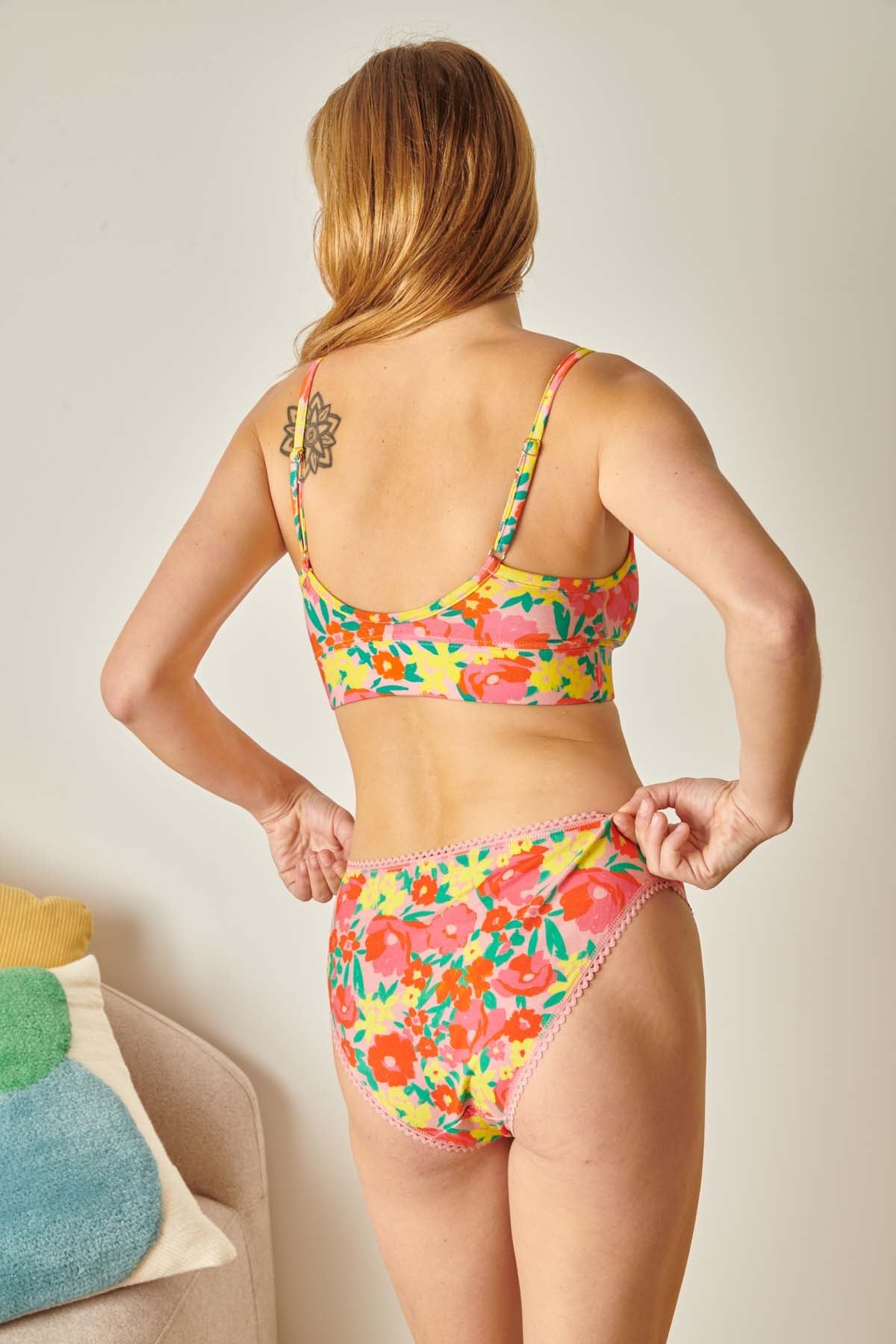 Culotte Coton BIO - Allamanda Rose