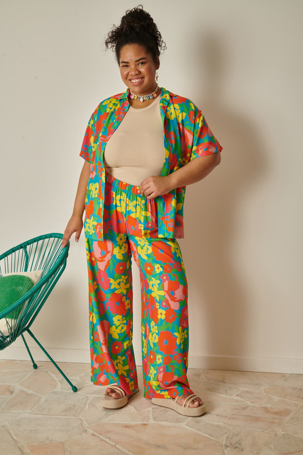 Ensemble Viscose - Allamanda Bleu