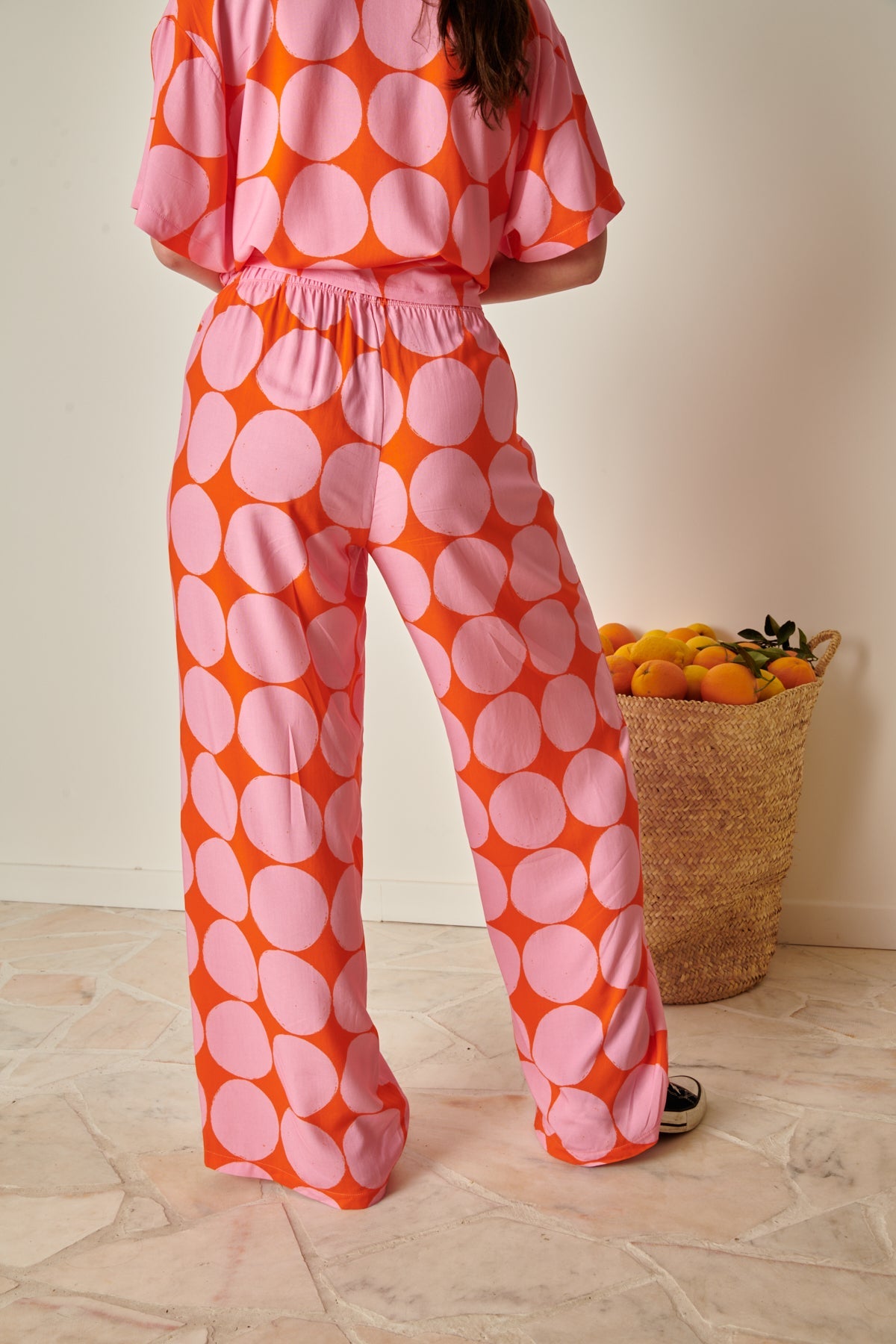 Ensemble Viscose - Rond Rose