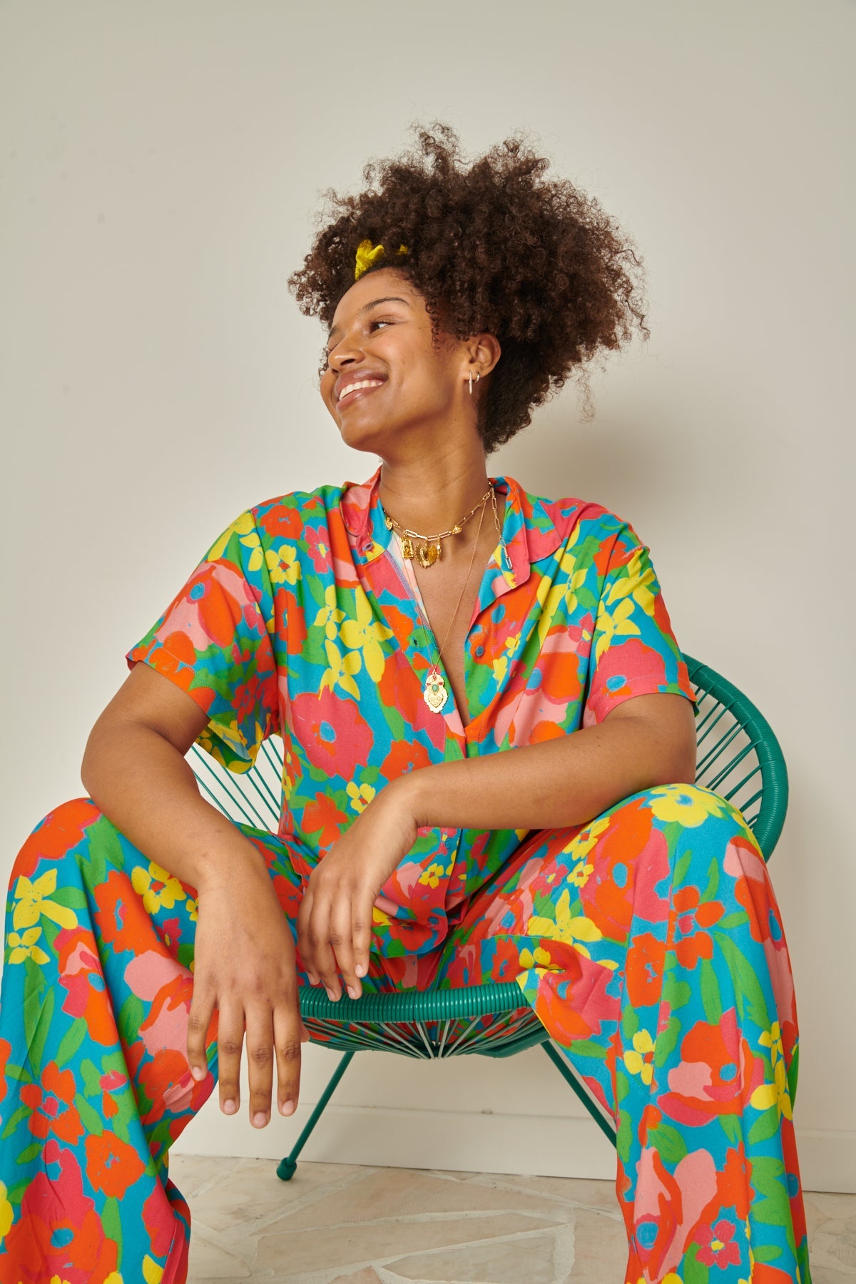 Ensemble Viscose - Allamanda Bleu