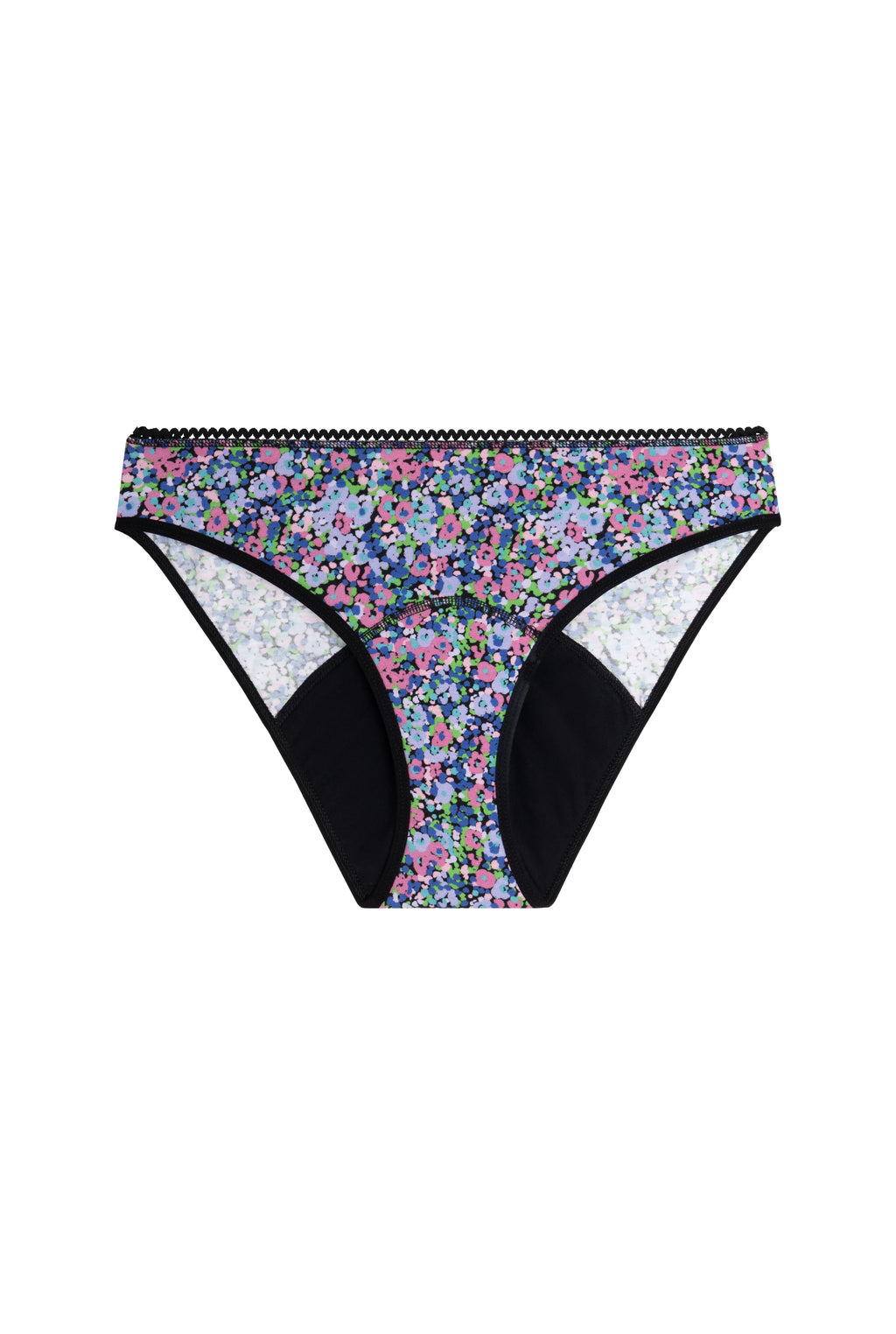 Culotte menstruelle GOTS - Flux Abondant | Confettis Violet