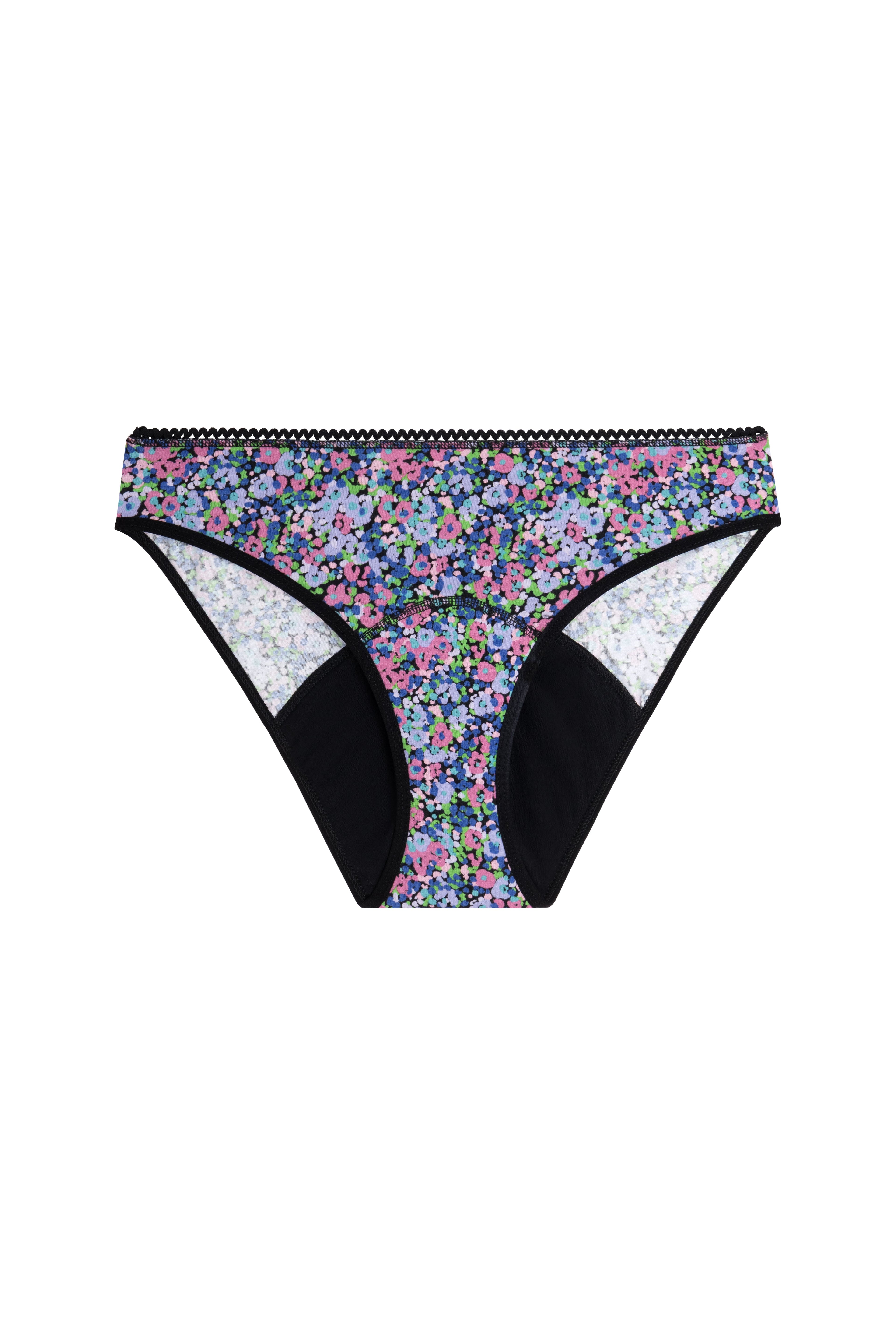 Culotte menstruelle GOTS - Flux Abondant | Confettis Violet